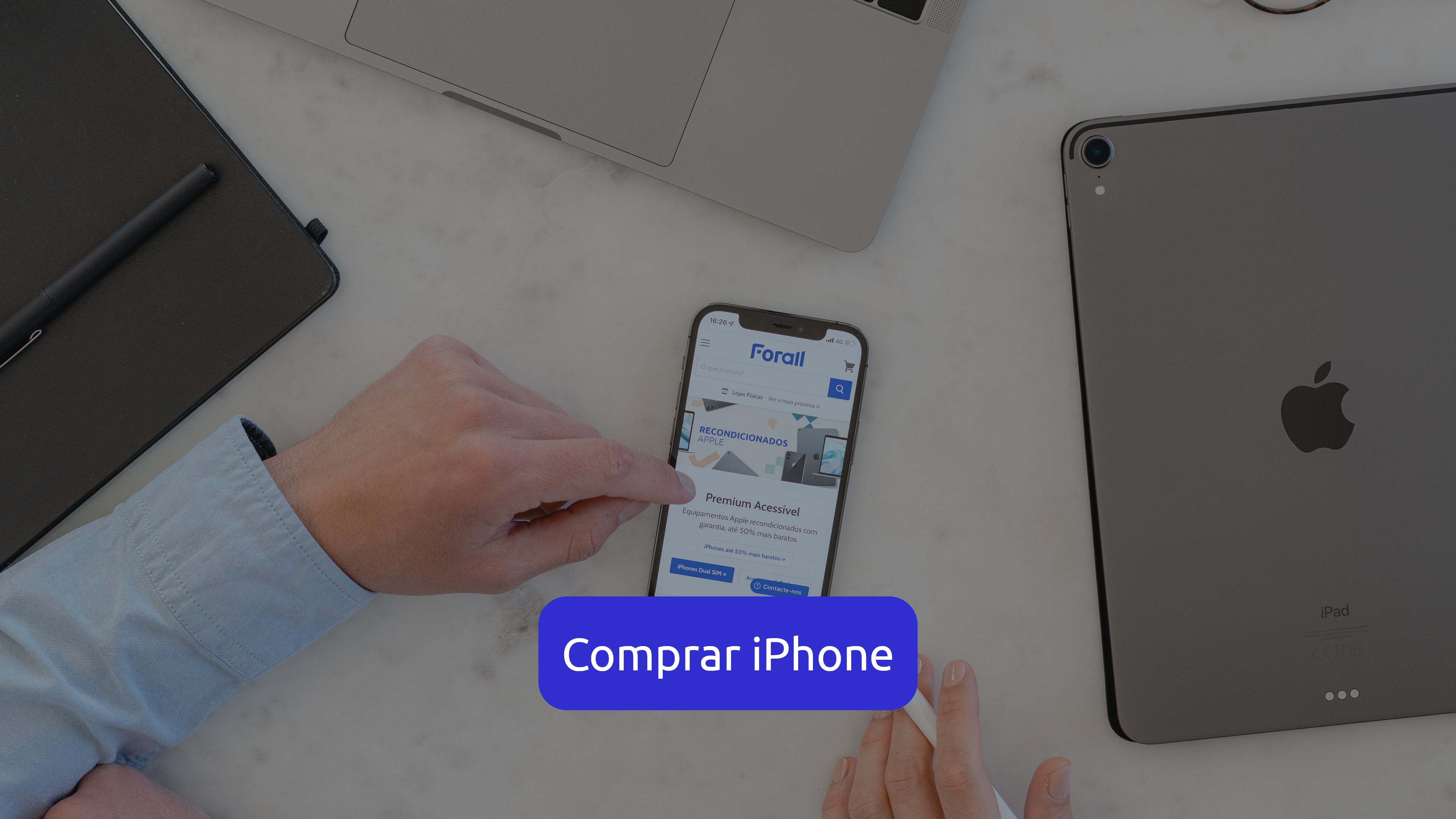 iPhones Recondicionados com 3 anos de garantia | Forall Phones